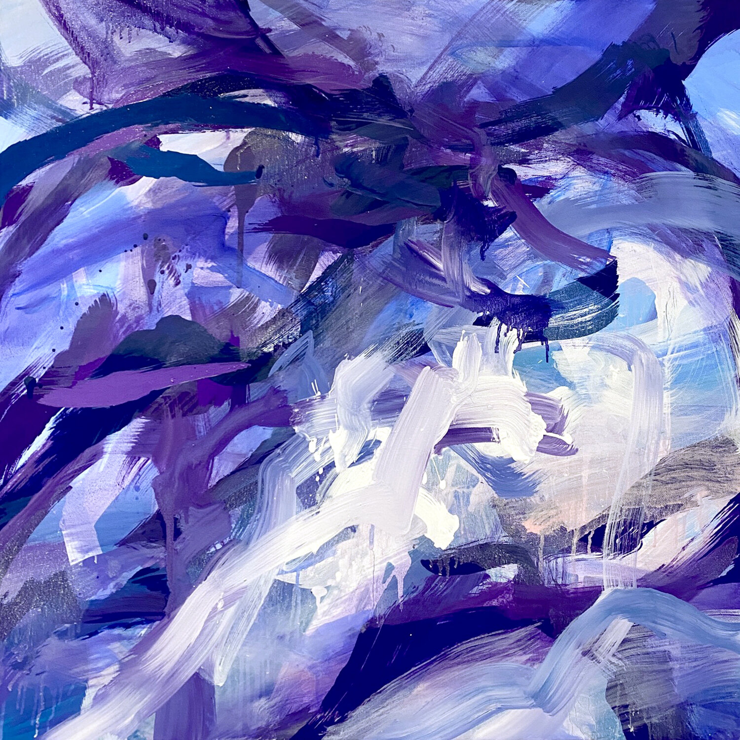 Dispersing 3 Lacey Kim Original painting for sale