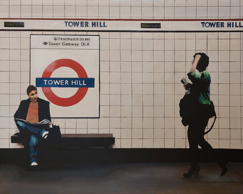 LONDON 28.09.2024  3-30PM by Miguel Moran, Painting for Sale on Select