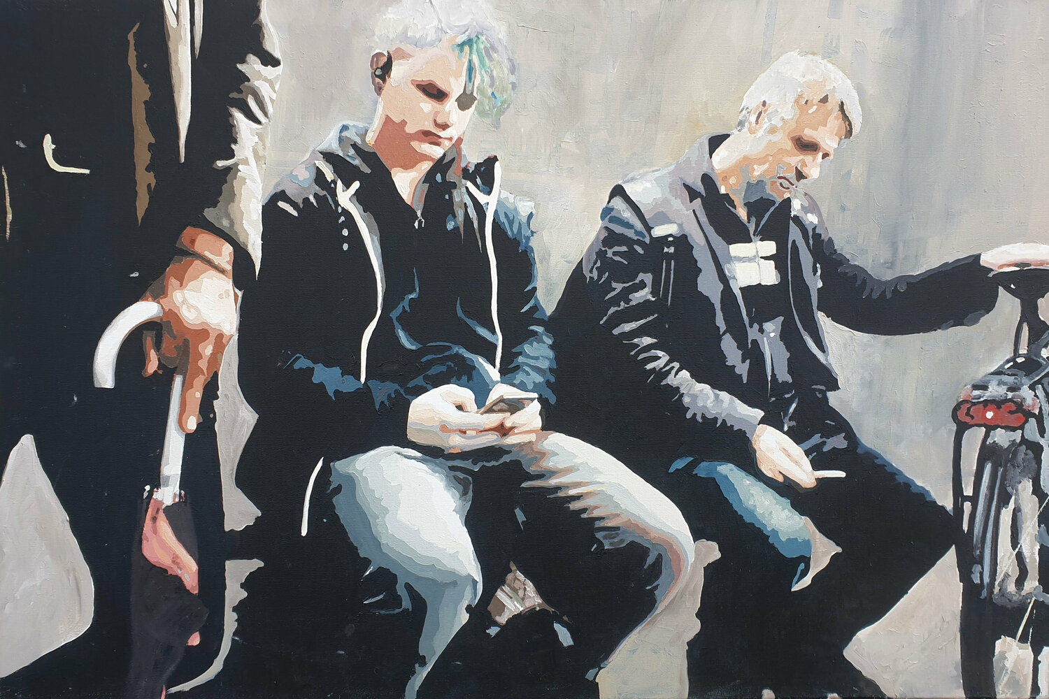 Berlin 5.10. 2017   10.27am Miguel Moran Original painting for sale