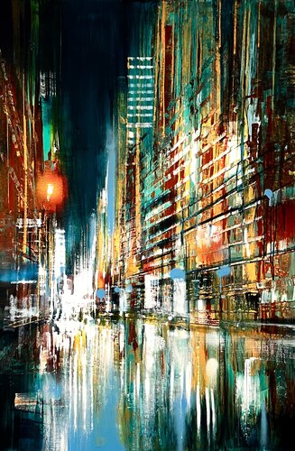 Recycled Avenue by Bianca Prettau, Painting for Sale on Select