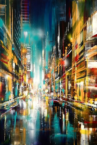 Dazzling Kyoto (vertical) by Bianca Prettau, Painting for Sale on Select