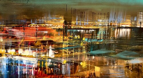 Black bay by Bianca Prettau, Painting for Sale on Select
