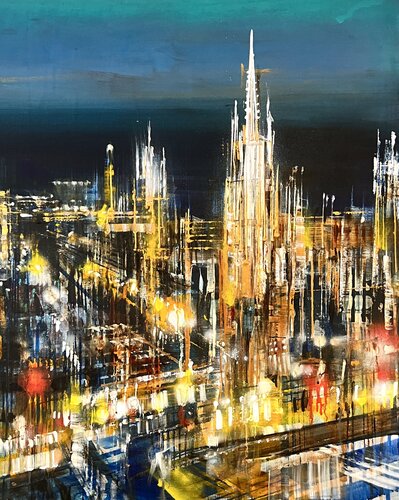 Rue de la Cathédrale by Bianca Prettau, Painting for Sale on Select