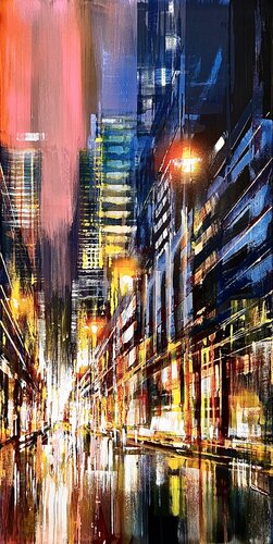 Kyoto in rose by Bianca Prettau, Painting for Sale on Select