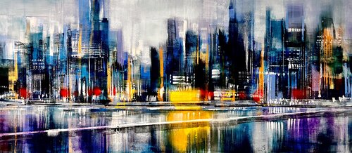Yellow hall by Bianca Prettau, Painting for Sale on Select