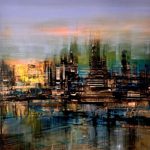 Remains of sunset von Bianca Prettau, Malerei kaufen auf Select