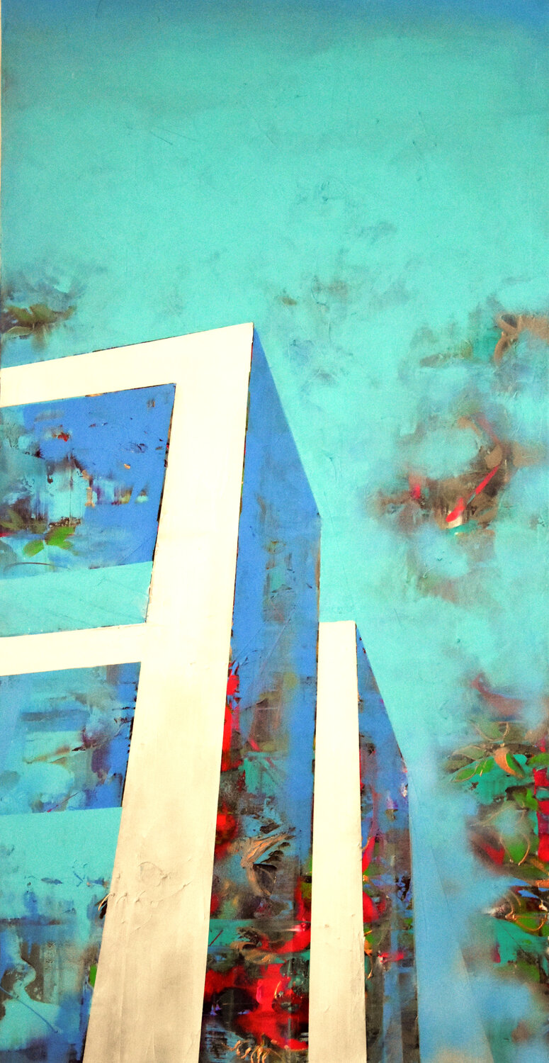 DIY Concrete pergolas Bianca Prettau Original painting for sale