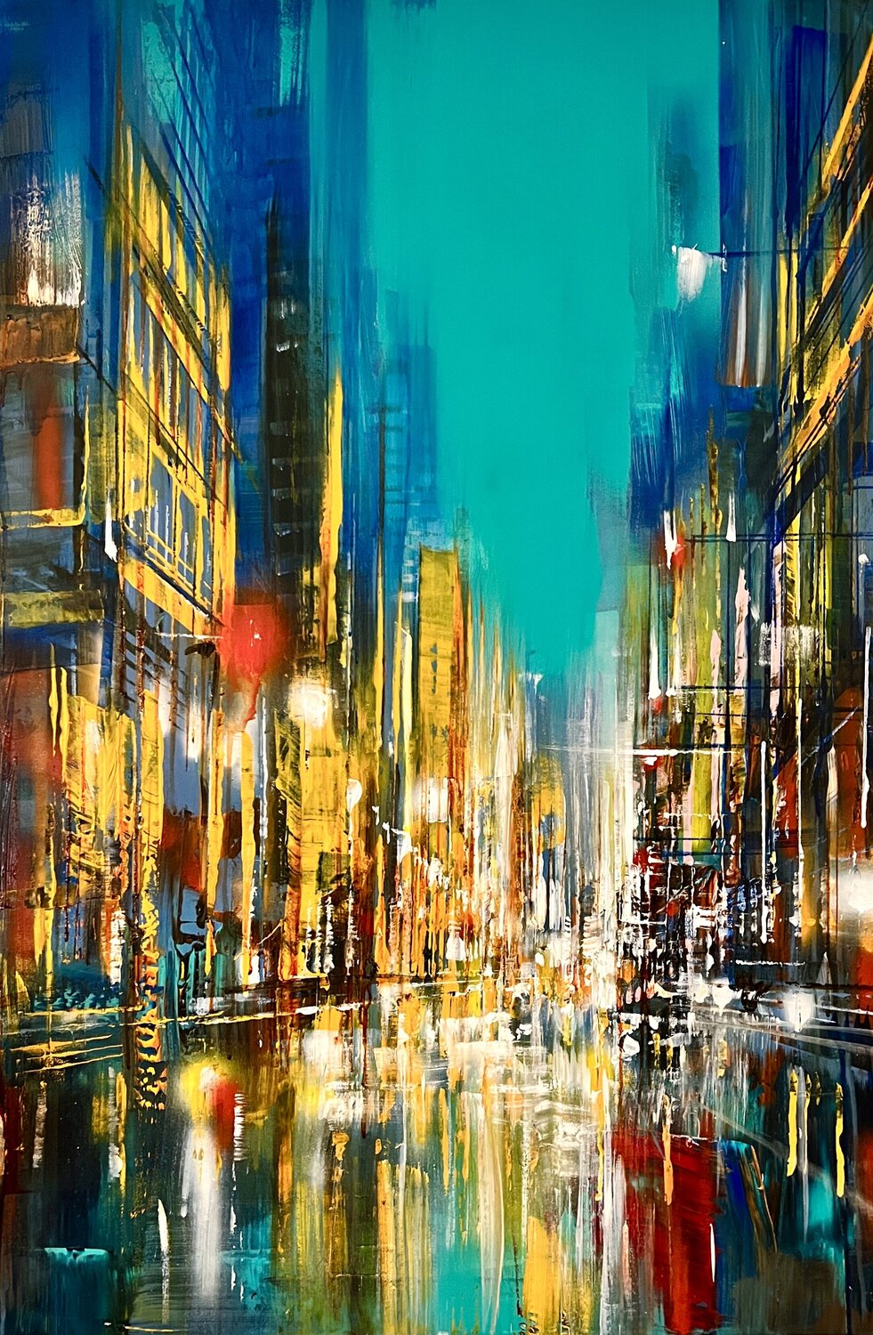 CityCité - le classique (vertical) Bianca Prettau Original painting for sale