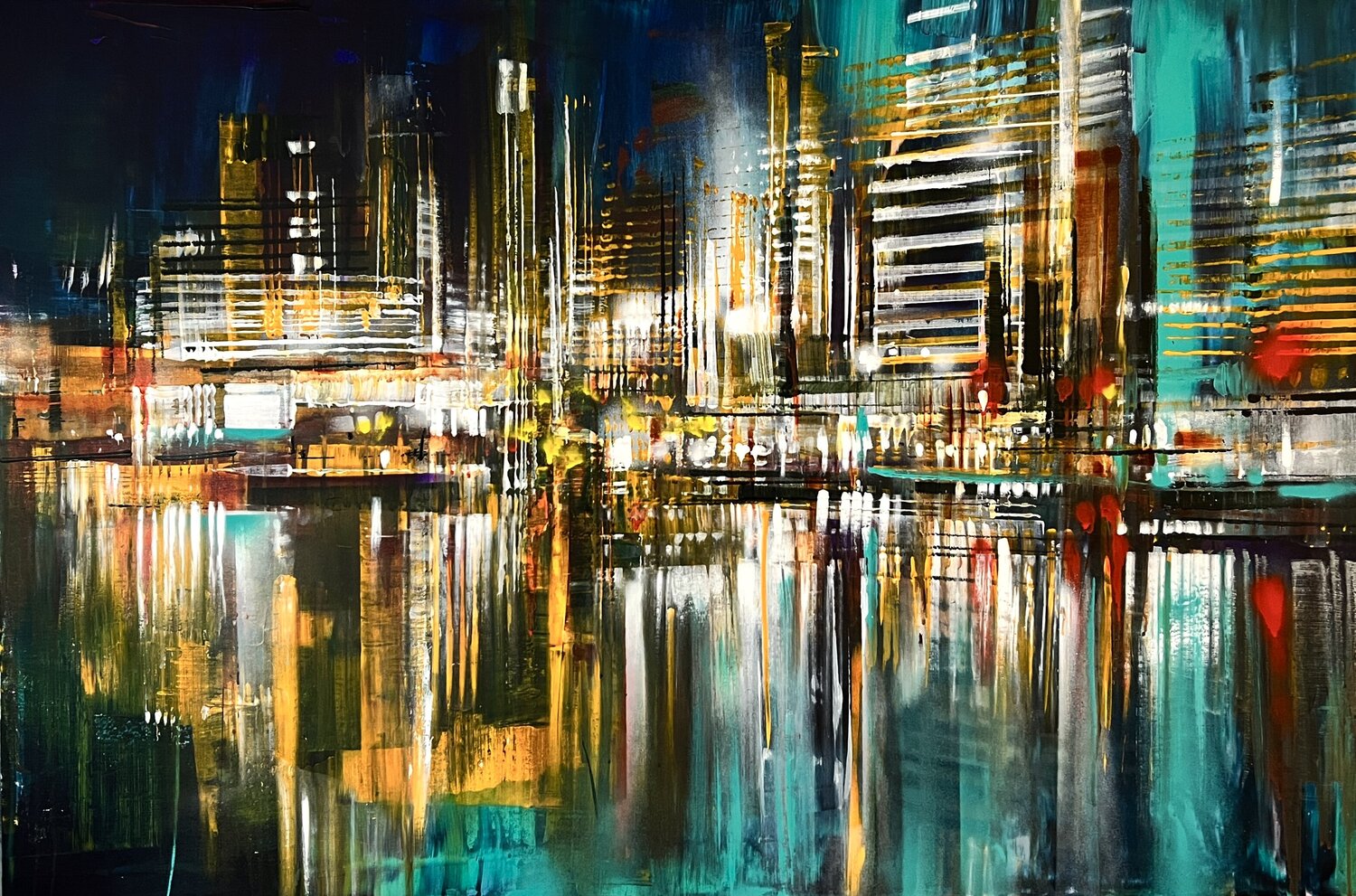 Shore blues Bianca Prettau Original painting for sale