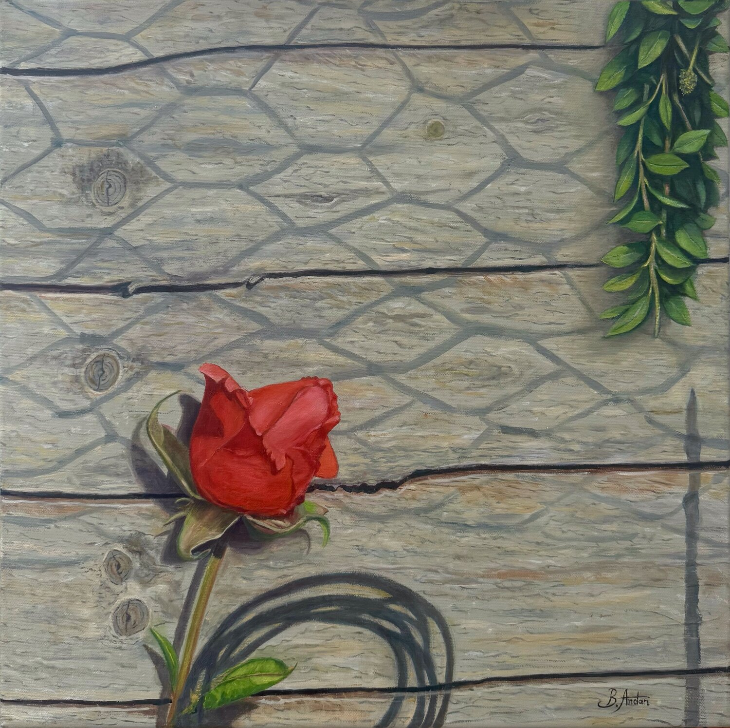 Dialogue Bassam Andari Original painting for sale