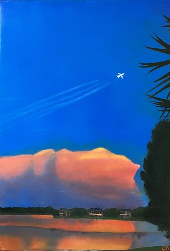 Sunset in Lakewood Ranch by arash etemadi, Painting for Sale on Select