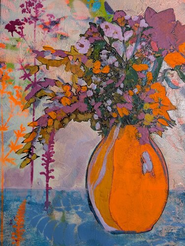 Eine Kleinigkeit zum Schluss by Michaela Kuhl, Painting for Sale on Select