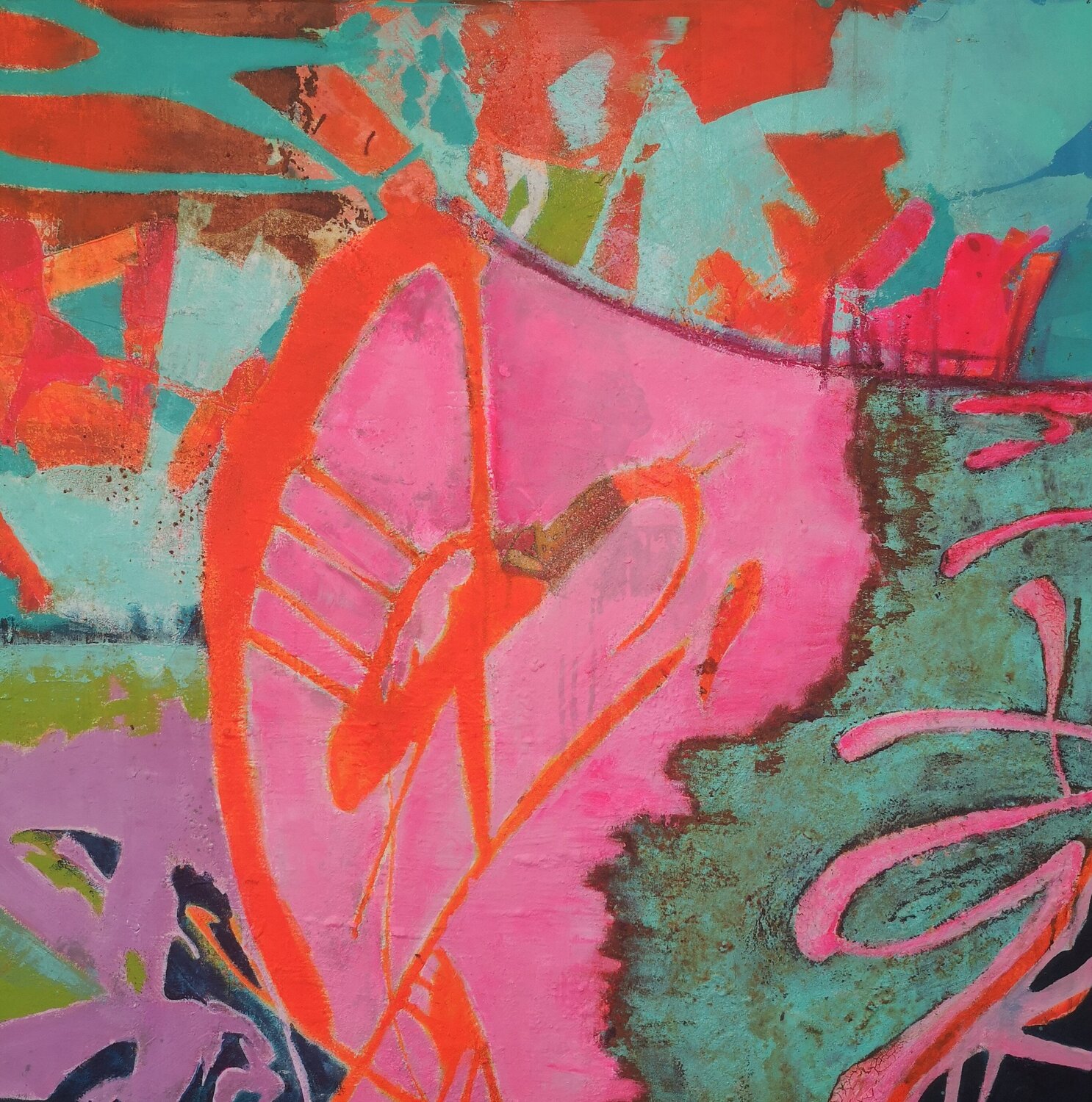 Ich geh mit auf Deinem Weg... Michaela Kuhl Original painting for sale