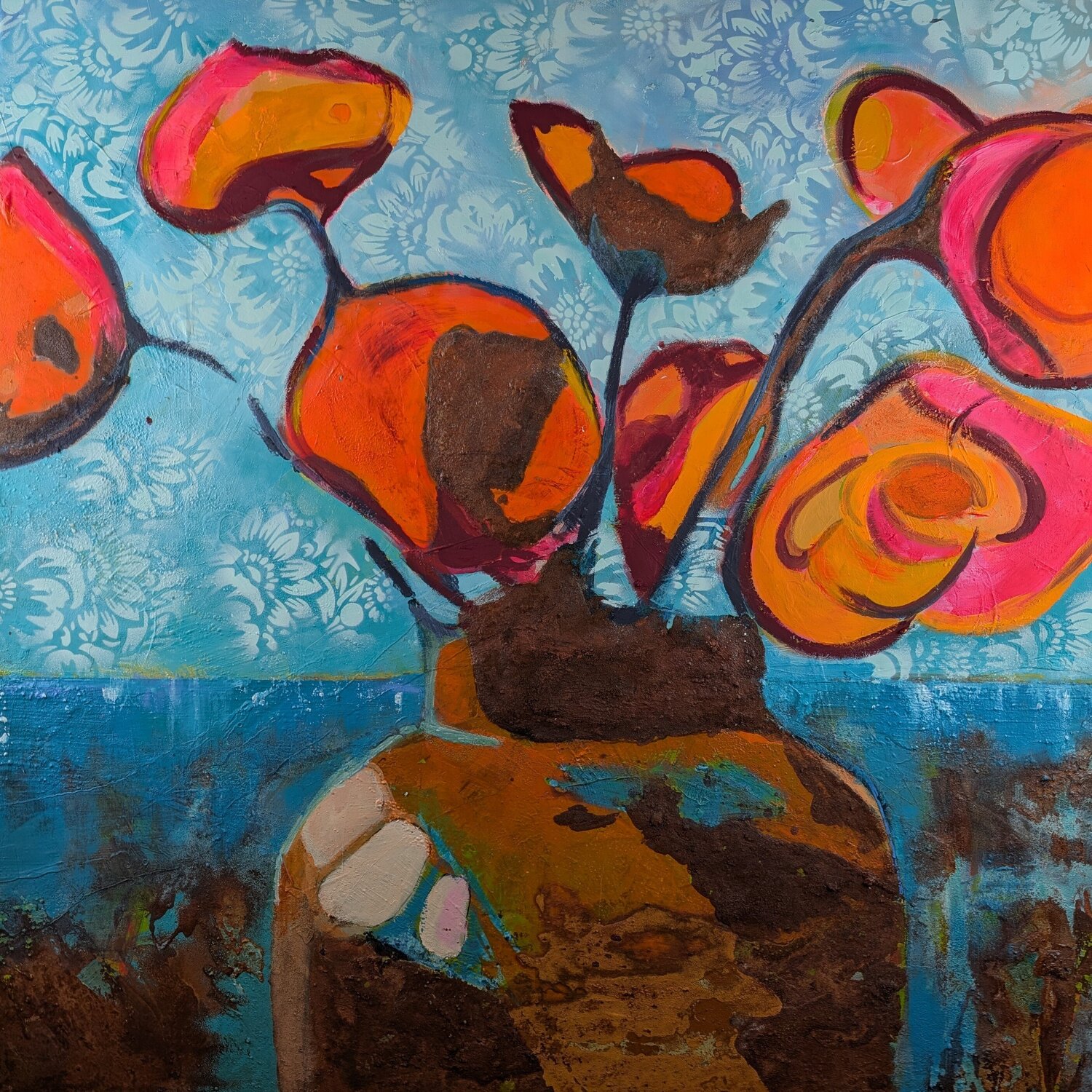 Wer lebt, muss auf Wechsel gefasst sein. Michaela Kuhl Original painting for sale