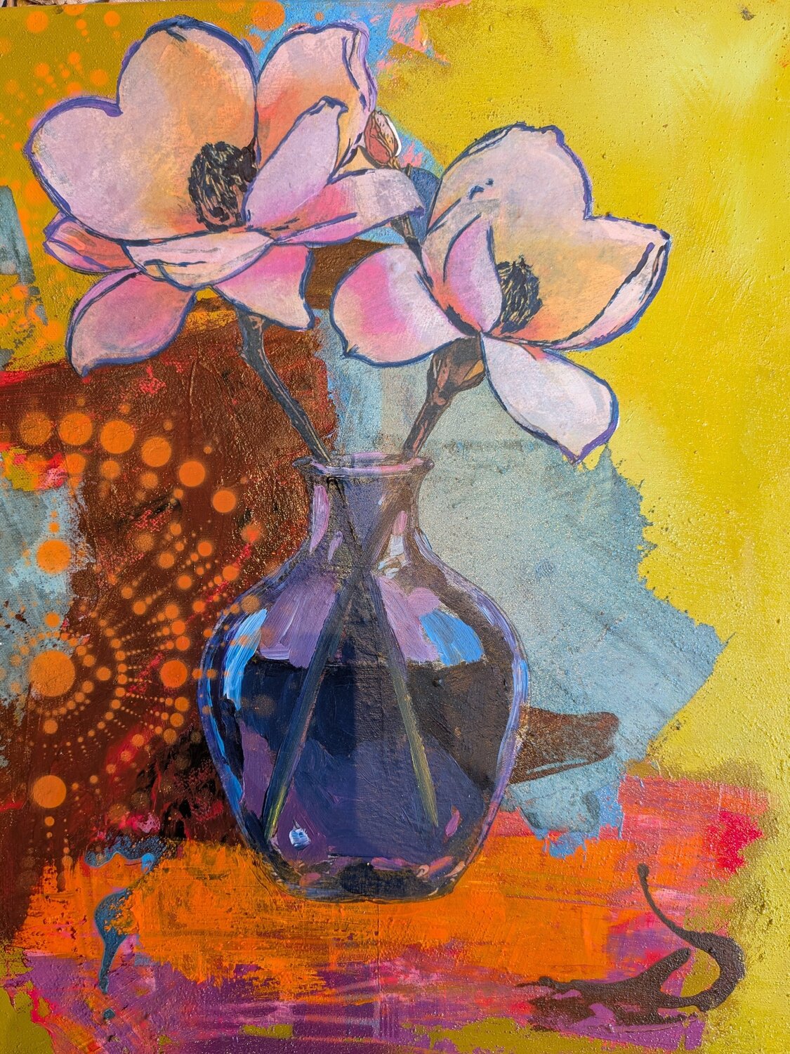 Die Kunst des Verlierens Michaela Kuhl Original painting for sale
