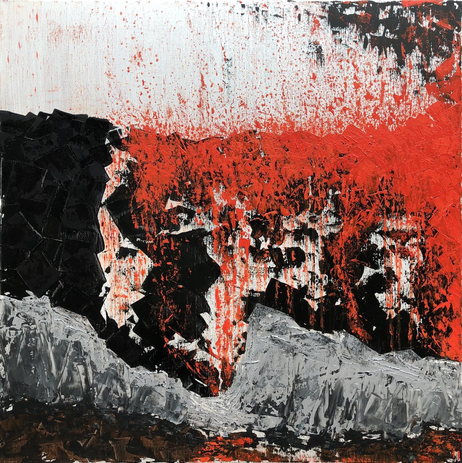 Eruption Ines Soavi Original painting for sale