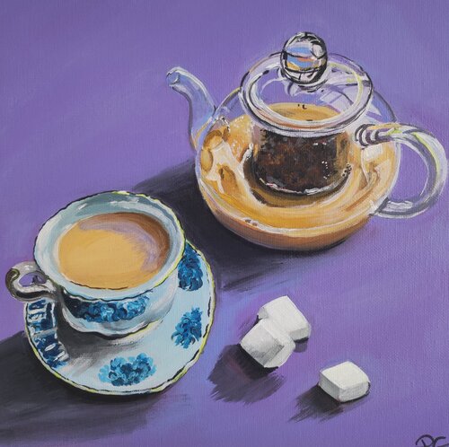 Tea Time by Perrine Gimenez, Painting for Sale on Select