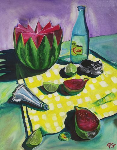 Watermelon and co by Perrine Gimenez, Painting for Sale on Select