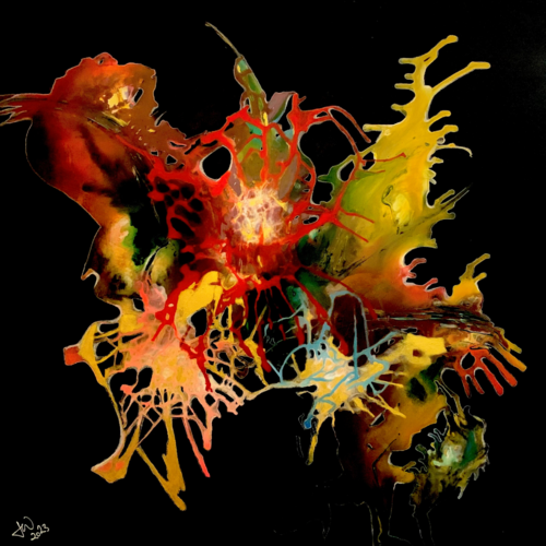 EL CORAZÓN DEL BOSQUE ESTELAR by JOWU Art, Painting for Sale on Select