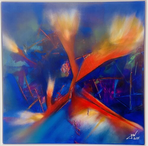 Capítulo VI - El nacimiento del fuego interior (Serie El Abismo Luminoso) by JOWU Art, Painting for Sale on Select