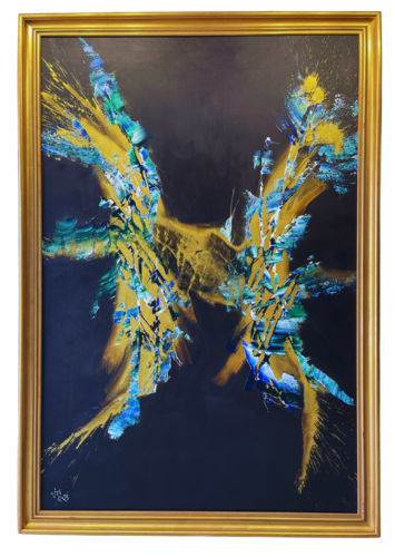 Las alas de la iluminación by JOWU Art, Painting for Sale on Select