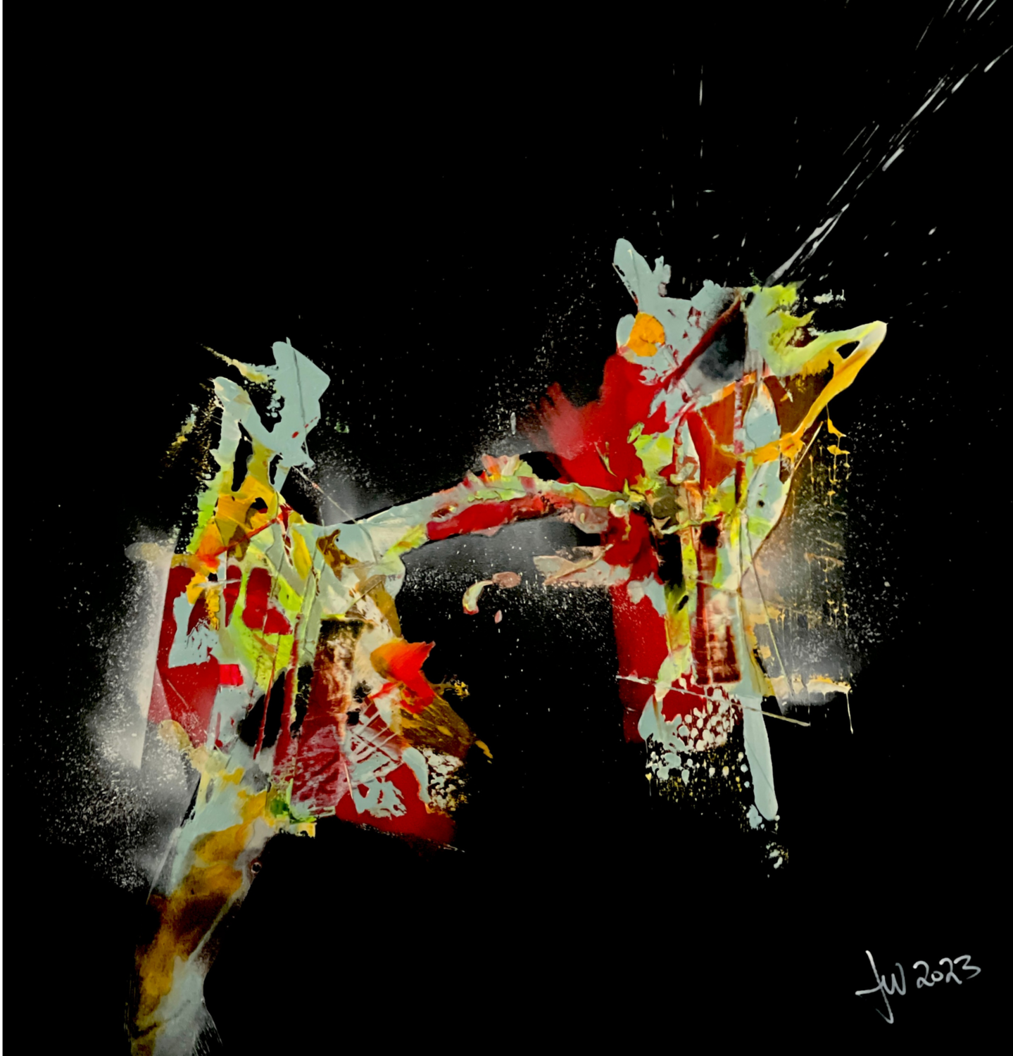 EL BAILE DE LA DUALIDAD JOWU Art Original painting for sale