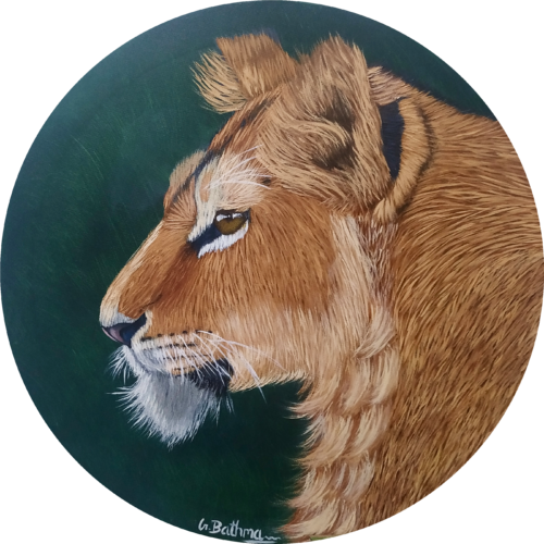 Huntress by Artist Bathmawathy, Painting for Sale on Select