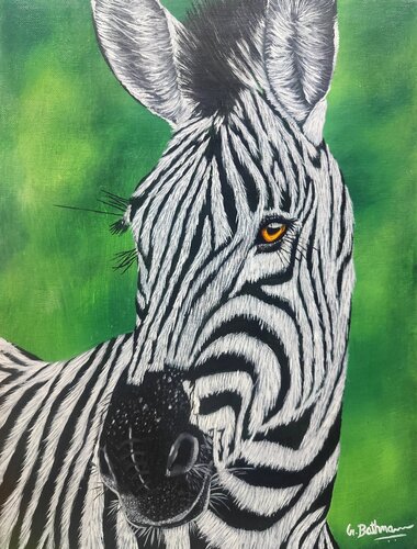Stripes by Artist Bathmawathy, Painting for Sale on Select