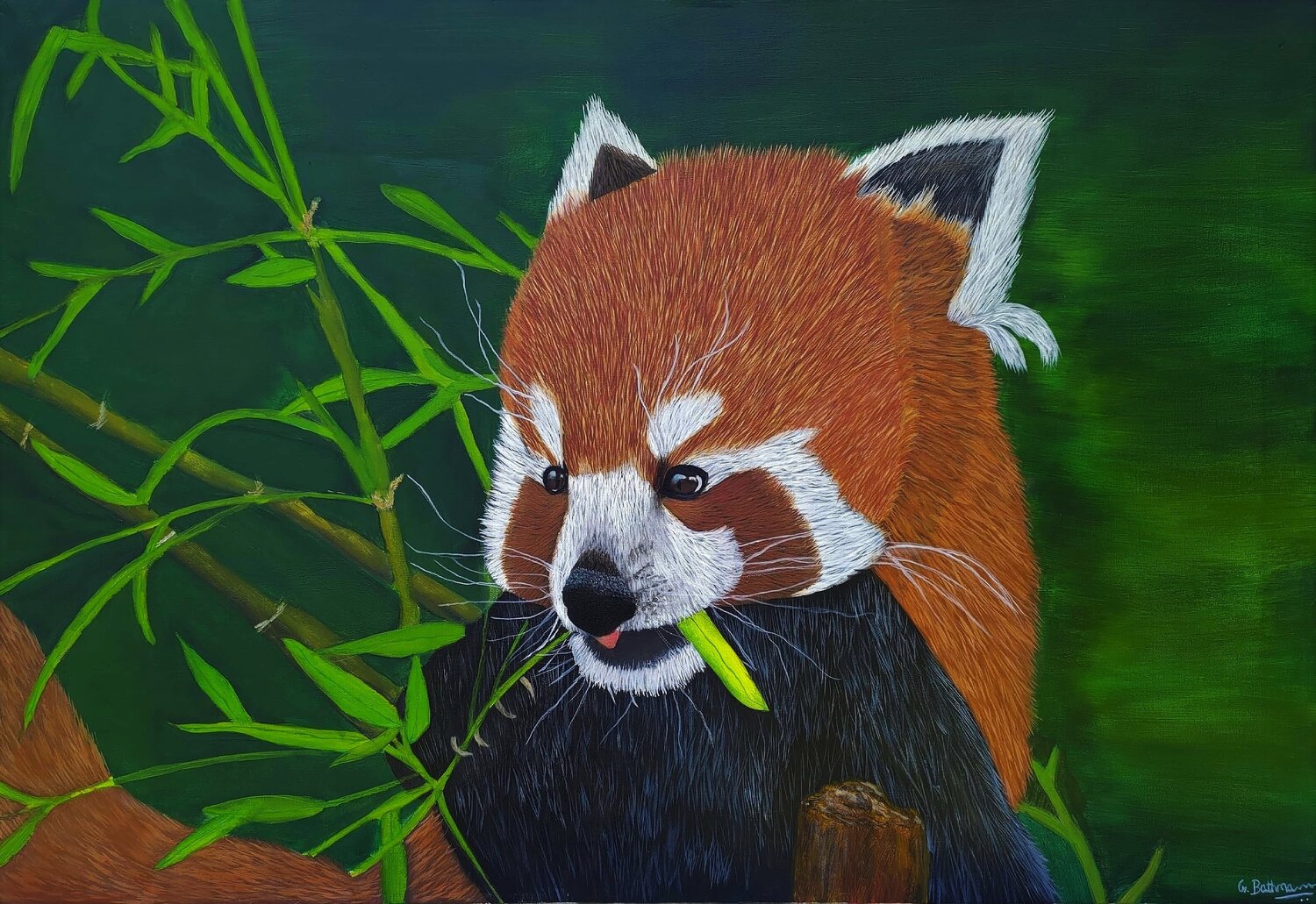 Snack Time Artist Bathmawathy Original painting for sale