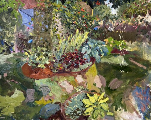Magnolia Shower by Gillian Wainwright, Painting for Sale on Select