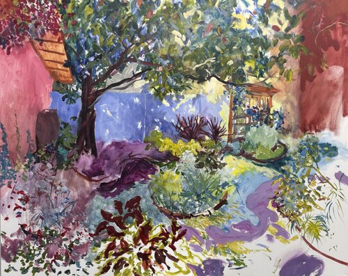 Orange Eaves by Gillian Wainwright, Painting for Sale on Select