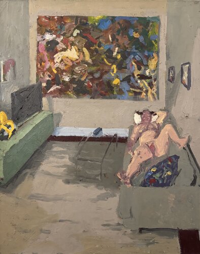 Art Lover by Gillian Wainwright, Painting for Sale on Select
