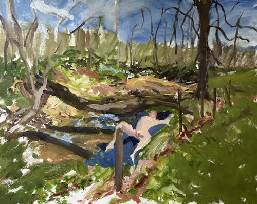 Meet Me In The Woods by Gillian Wainwright, Painting for Sale on Select