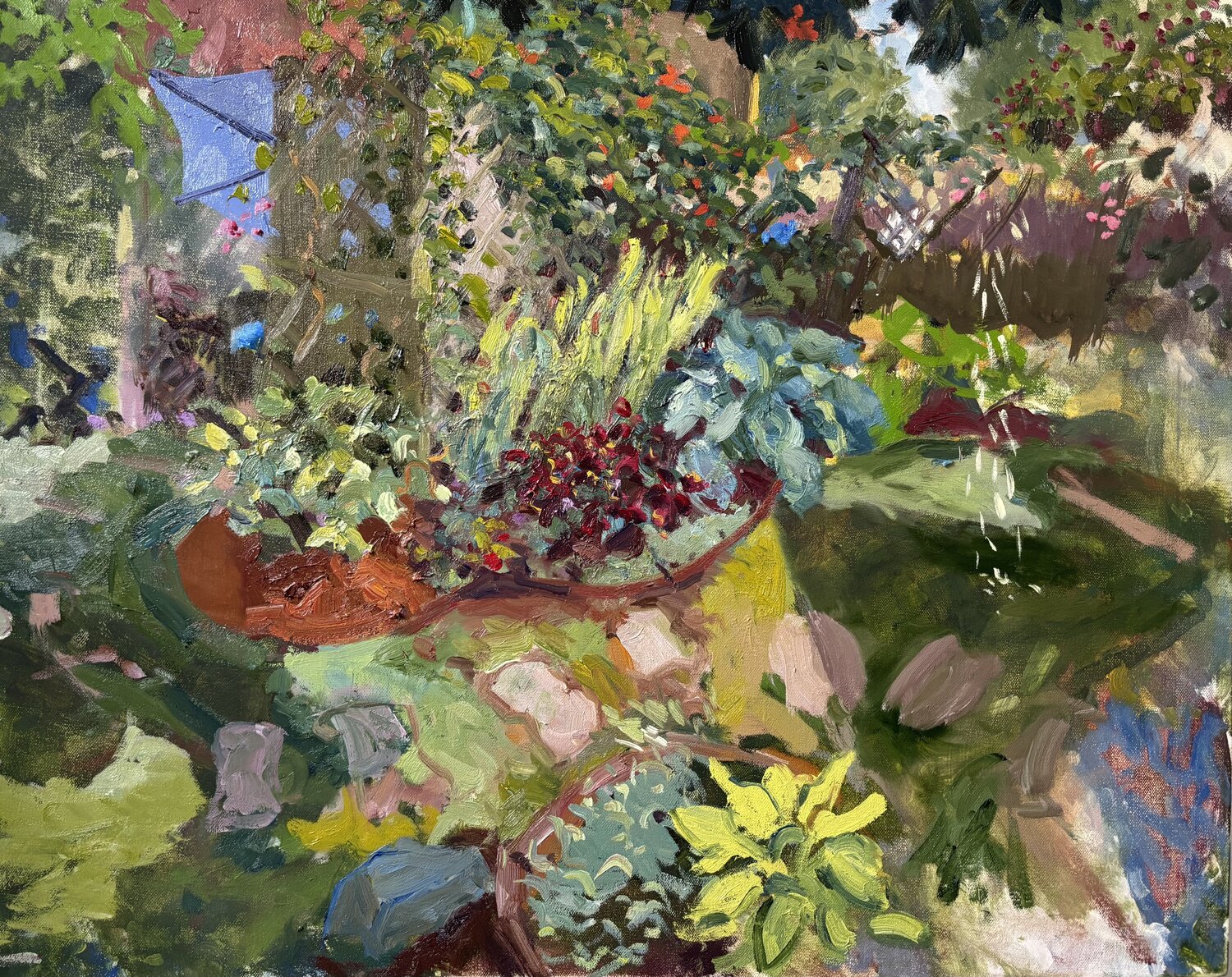 Magnolia Shower Gillian Wainwright Original painting for sale