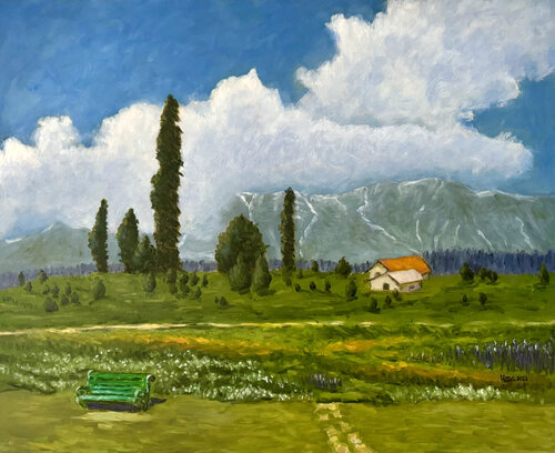 Gulmarg by Uma Krishnamoorthy, Painting for Sale on Select