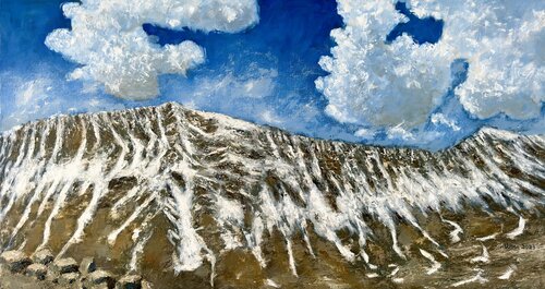 Khardung La Pass by Uma Krishnamoorthy, Painting for Sale on Select