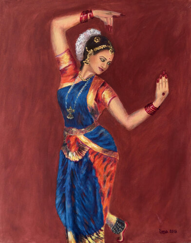 Bharathanatyam Series 3 von Uma Krishnamoorthy, Malerei kaufen auf Select