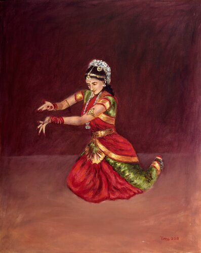 Bharathanatyam Series 5 von Uma Krishnamoorthy, Malerei kaufen auf Select