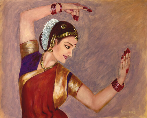 Bharathanatyam Series 1 von Uma Krishnamoorthy, Malerei kaufen auf Select