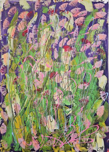 Butterflies In Spring by Christine Rechnitzer, Painting for Sale on Select