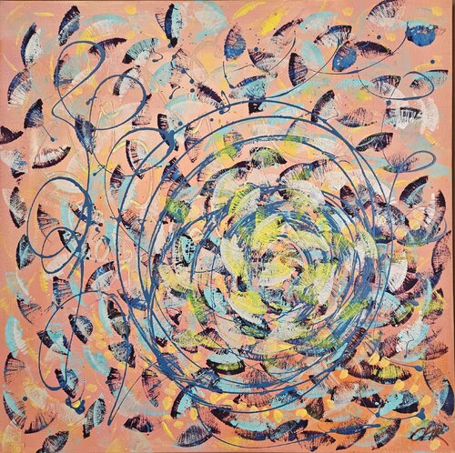 Butterflies In Miami by Christine Rechnitzer, Painting for Sale on Select