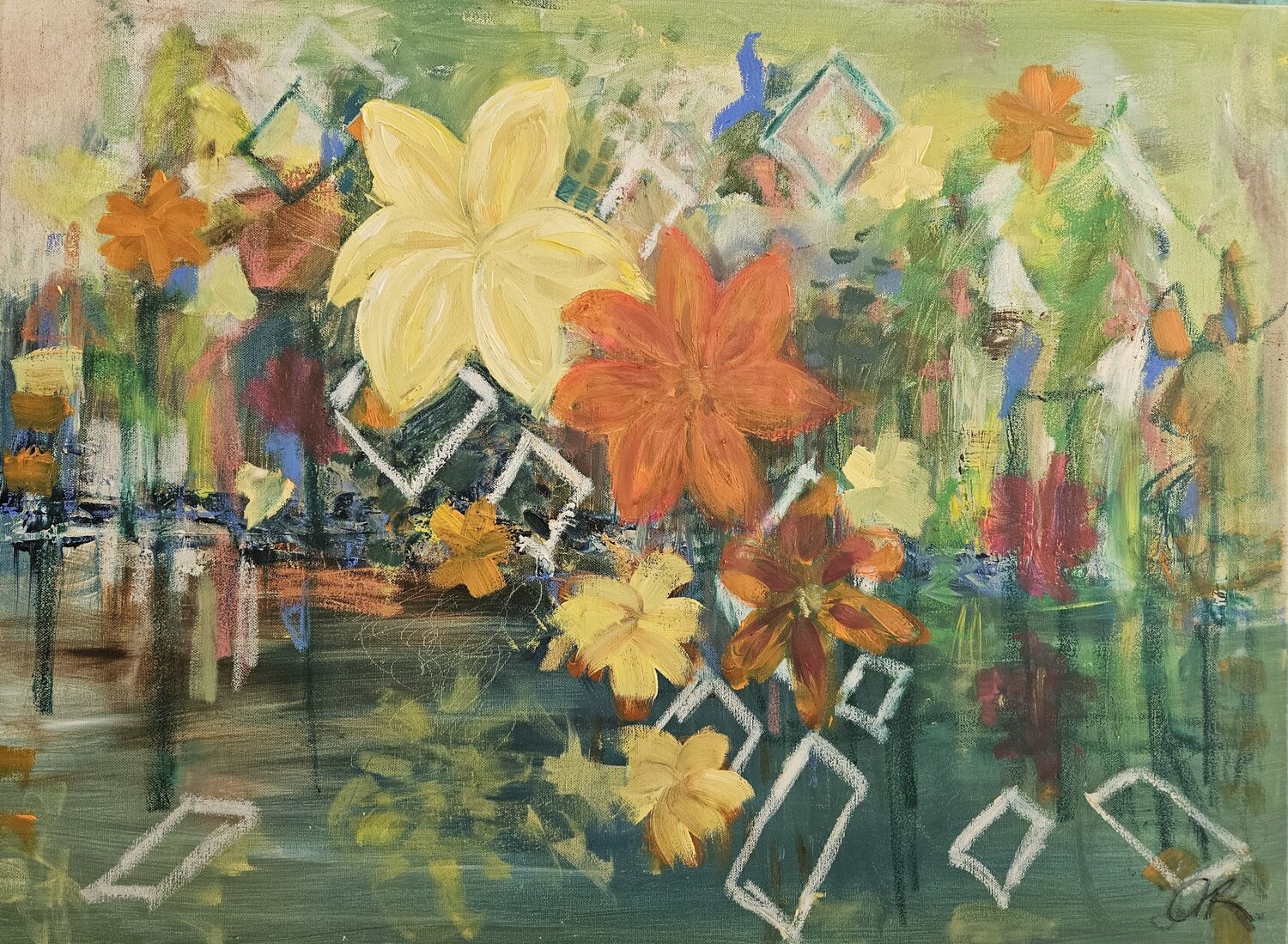 Mindscapes - Gedankenlandschaften Christine Rechnitzer Original painting for sale