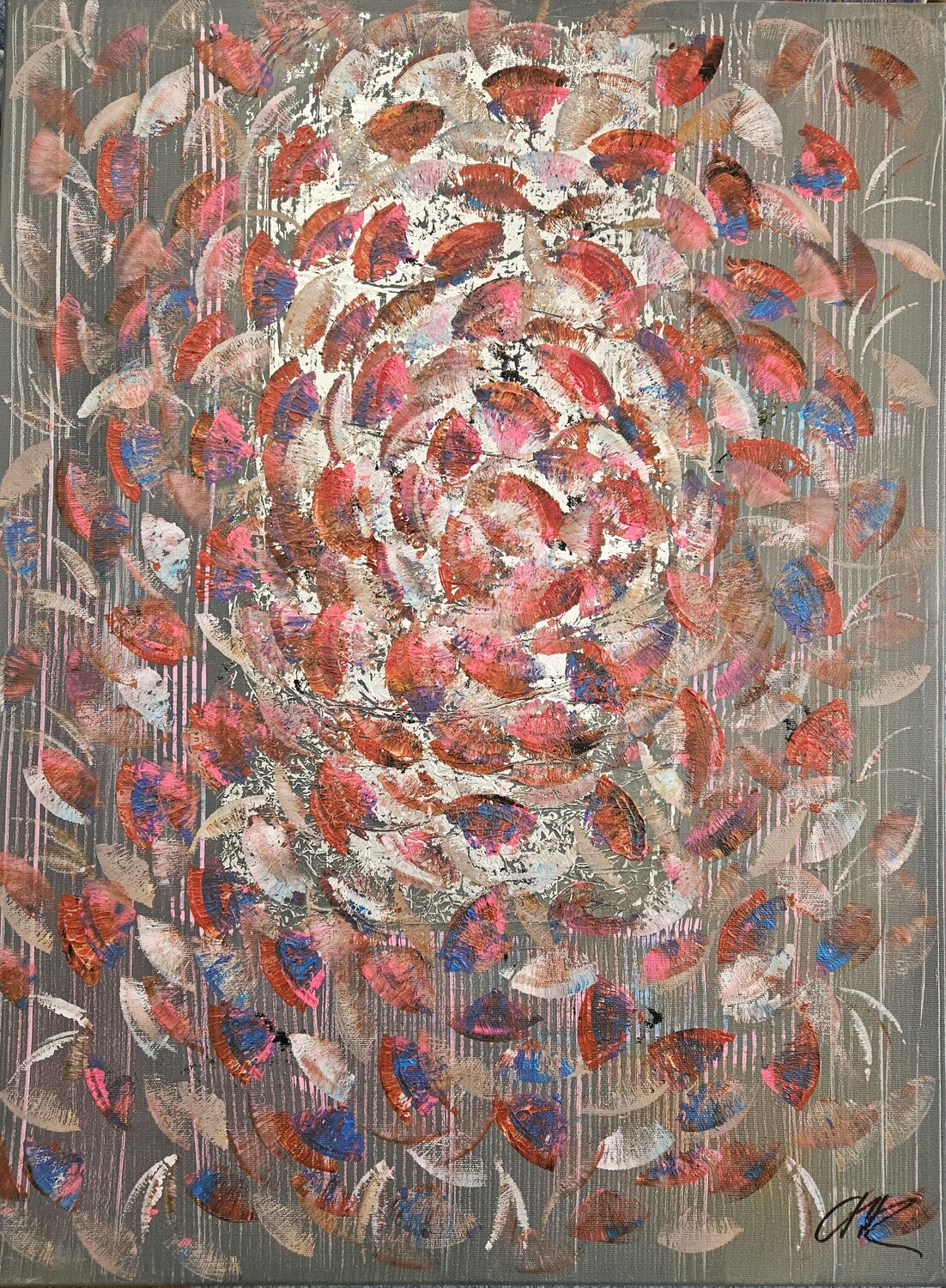 Butterflies Happy Valentine Christine Rechnitzer Original painting for sale