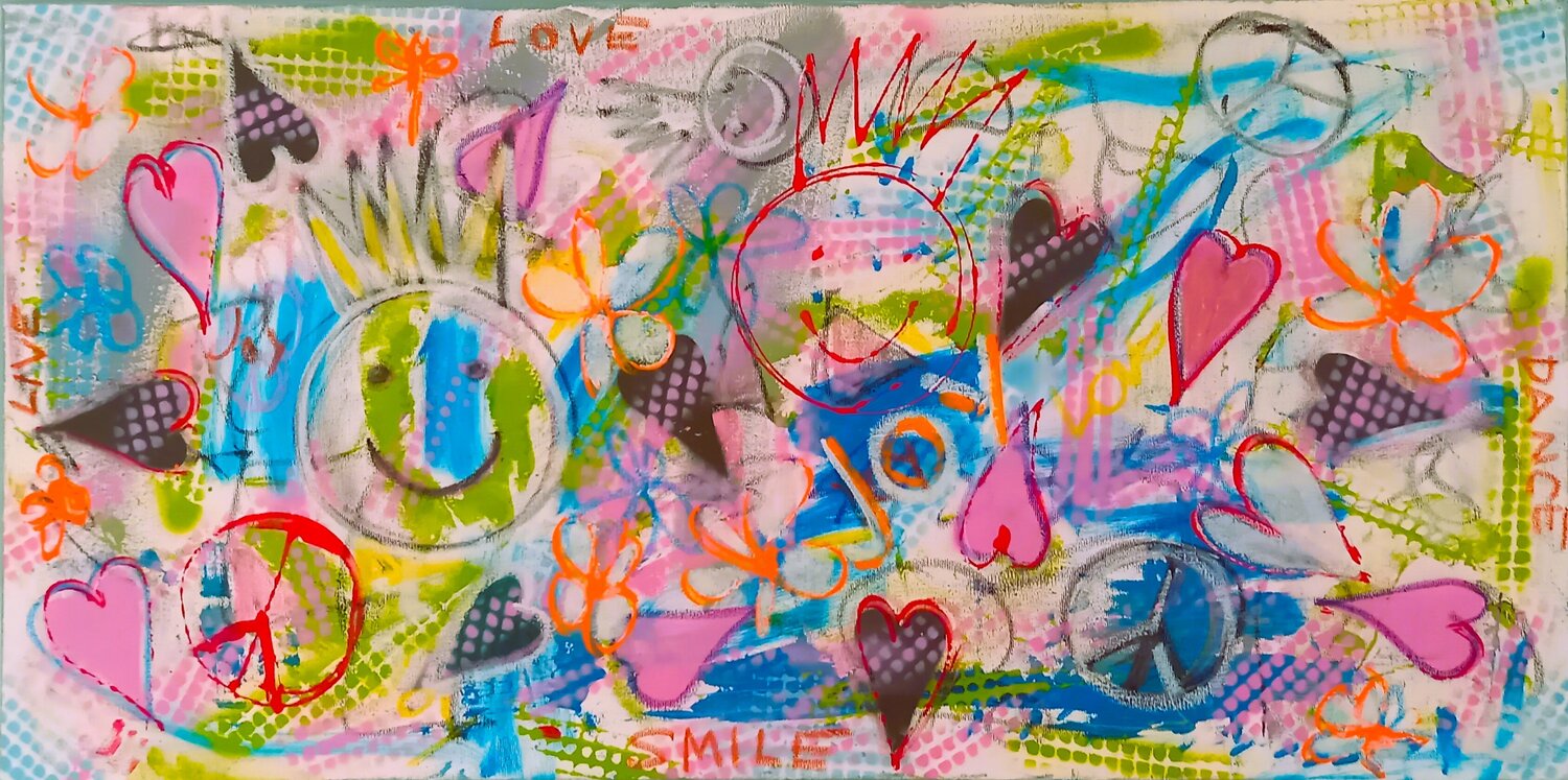 Graffiti: JOY Christine Rechnitzer Original painting for sale