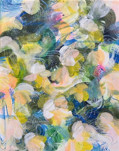 Blooming Through the Tides by Ayako Bando, Painting for Sale on Select