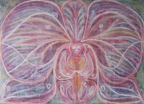 "Cossa vivi in un orchidea" by Melanie Stein, Painting for Sale on Select
