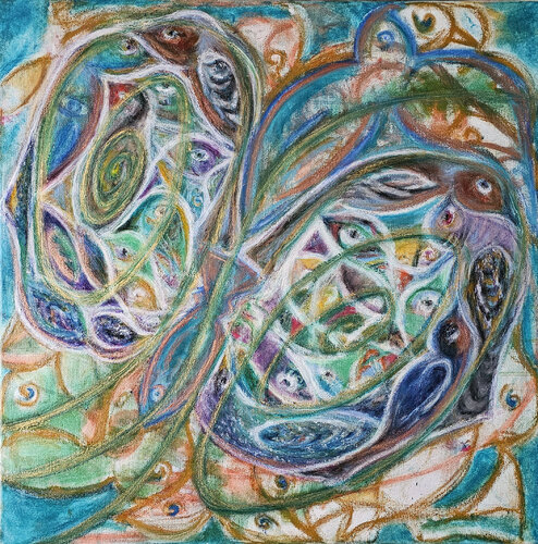"el ciclo de la vita" by Melanie Stein, Painting for Sale on Select