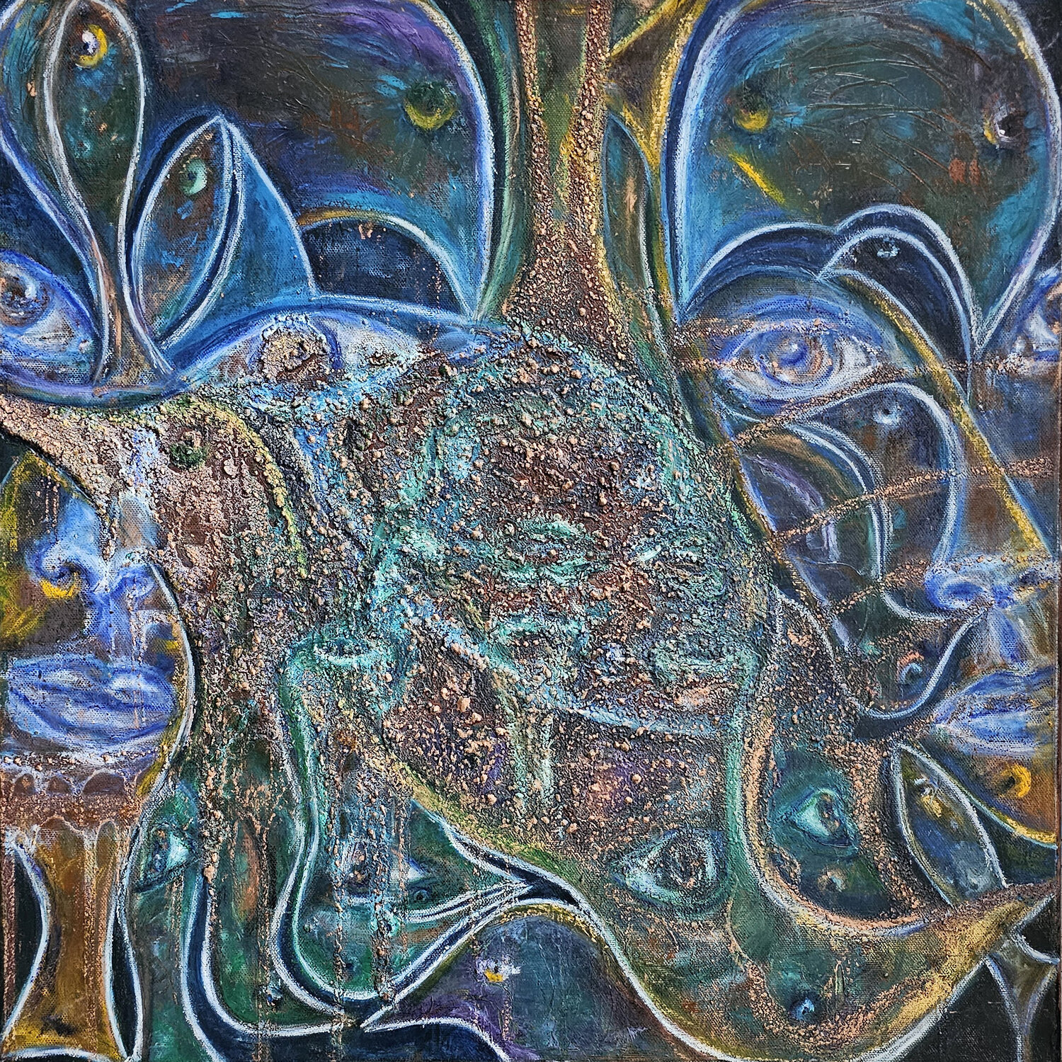 "della faraona e del mazuro" Melanie Stein Original painting for sale