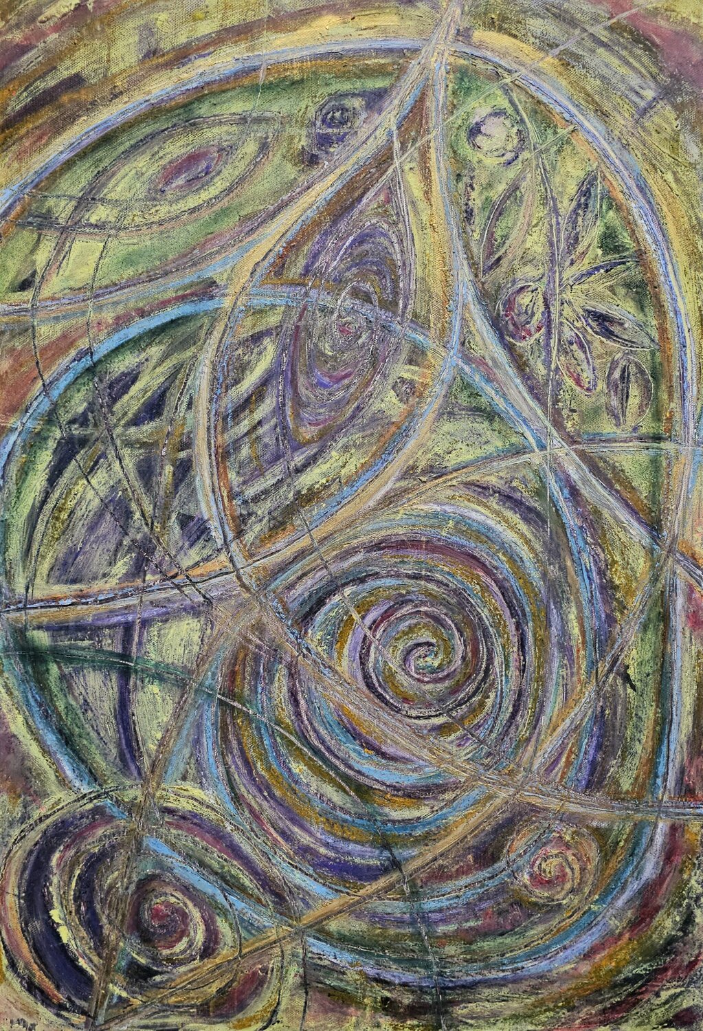 "djiro, djiro tondo no casca el mondo" Melanie Stein Original painting for sale