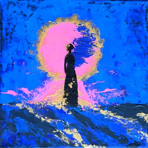 Luminous Midnight IV by Nara Ziyou, Painting for Sale on Select